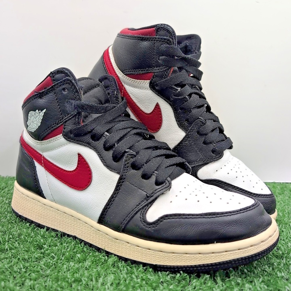 Jordan 1 Retro High OG Shoes Kids Size 6Y Youth Black Red White Active Sneakers